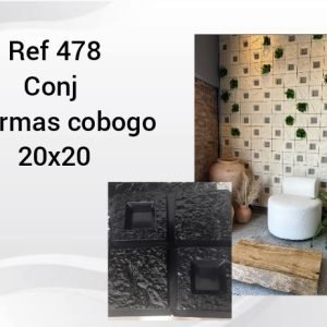 REF 478 COBOGO JARDIM VERTICAL CONJ 4 FORMS 20X20