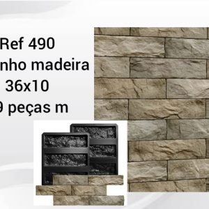 REF 490 TIJOLINHO MADEIRA 36X10 CONJUNTO 6 FORMAS